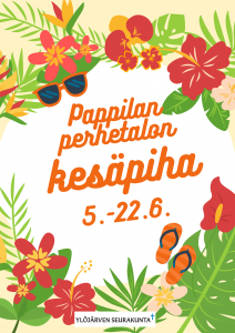 kesäinen mainoskuva päivämäärällä
