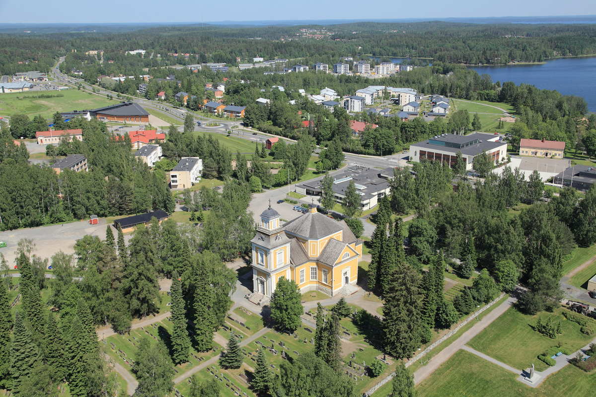 yläjärven kirkko ilmakuva